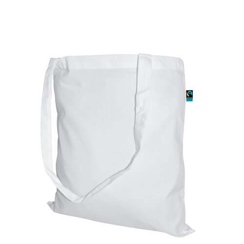 Fairtrade Baumwolltasche mit langen Griffen - 140 g/m² - 38 x 42 cm