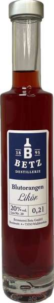 Blutorangenlikör 0,2 l in Flasche Atlantis, 20 % vol.