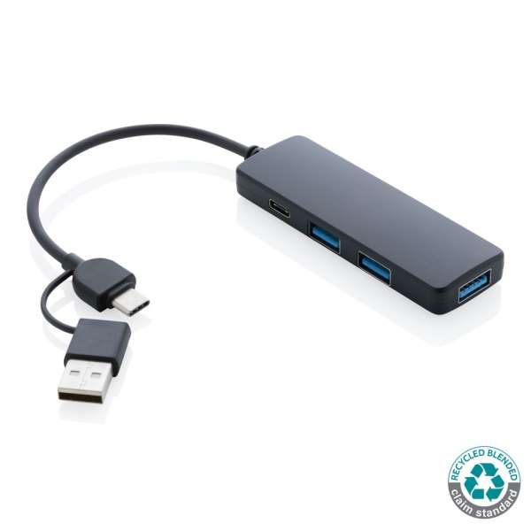 RCS recycelter USB-Hub mit Dual-Input