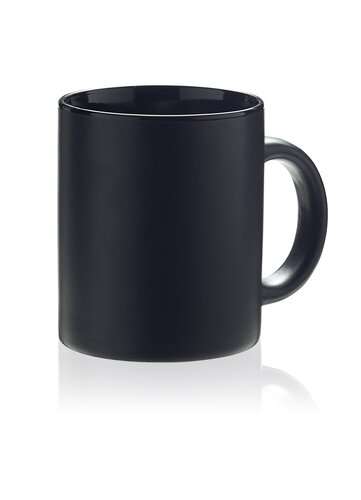 Tassen Oxford, matt, grau-weiß