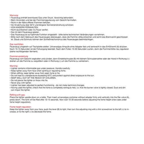 Elektronik Feuerzeug, ergonomisch