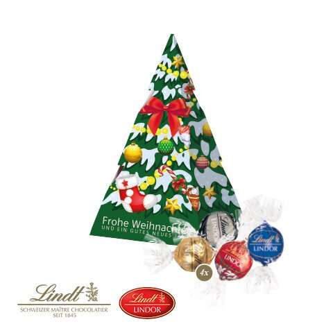 Präsent &quot;Weihnachtsbaum&quot; mit Lindor Pralinés