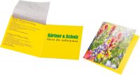 Vorschau: Saatteppich Klappkärtchen, bunte Blumenmischung, 1-4 c Digitaldruck inklusive Vorschau: Saatteppich Klappkärtchen, bunte Blumenmischung, 1-4 c Digitaldruck inklusive
