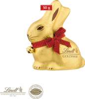 Werbekartonage Lindt Goldhase, 50 g