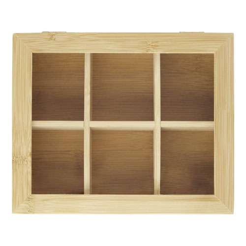 Ocre Teebox aus Bambus