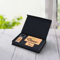 Eco Geschenkset Gepäckanhänger, Schlüsselanhänger, USB-Stick