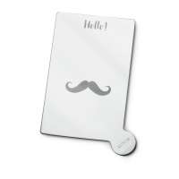 Vorschau: Taschenspiegel aus Edelstahl, im Etui Vorschau: Taschenspiegel aus Edelstahl, im Etui