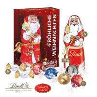 Premium-Präsent mit Lindt Weihnachtsmann „Maxi“