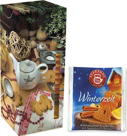 Beuteltee Winterzeit, 24 Stück, 72g, Faltschachtel Teetower