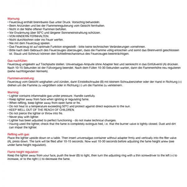 Elektronisches Flammbier-Feuerzeug