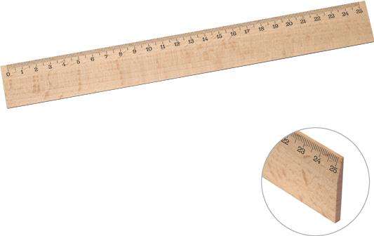 Holz-Lineal 25 cm
