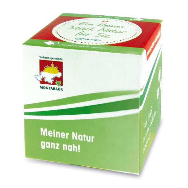 Pflanz-Würfel 2.0 mit Samen - Weihnachten - Glücksklee-Zwiebeln (* Je nach Verfügbarkeit der Glücksk