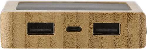 Solar-Powerbank aus Bambus Joan