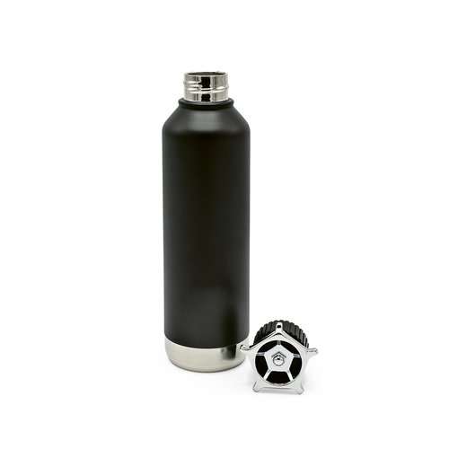 Spiglo Trinkflasche aus recy.Edelstahl, 780 ml. Mit radförmigem Deckel