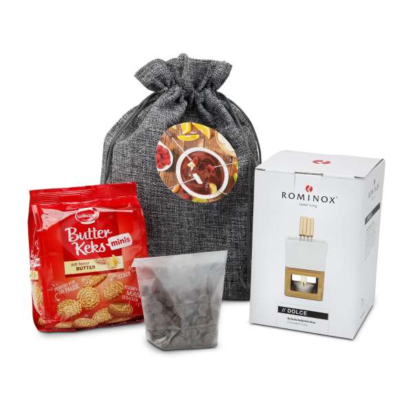 Präsentset Schokofondue im Beutel