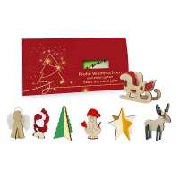 Vorschau: Steckfiguren-Karte Filz - Standardmotiv - Weihnachtsmann Vorschau: Steckfiguren-Karte Filz - Standardmotiv - Weihnachtsmann