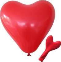 Herzballons mit 1c-Werbedruck
