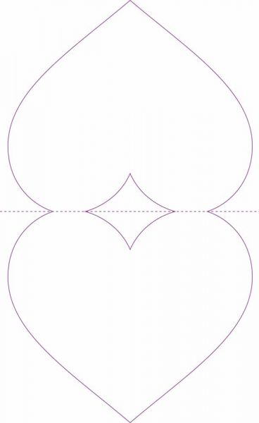 Klappkärtchen Herz, bunte Blumenmischung, 1-4 c Digitaldruck inklusive