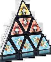 Zauberwürfel Pyramide schwarz