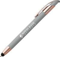 Evelyn Soft touch Roségold Kugelschreiber mit Stylus - Gravur