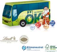 Präsent Weihnachts-Bus, Klimaneutral, FSC® Lindt Minis