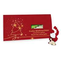 Steckfiguren-Karte Filz - Standardmotiv - Weihnachtsmann