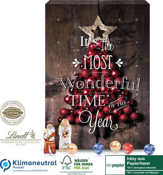 Wand-Adventskalender Lindt Gourmet Edition