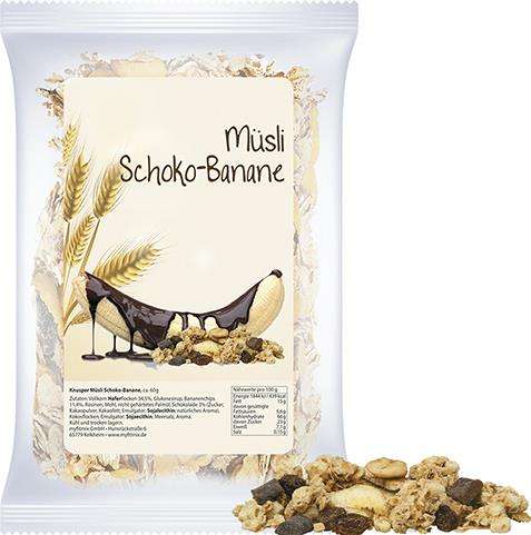 Müsli Knusper Banane-Schoko, ca. 60g, Maxi-Tüte