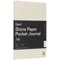 Karst® A6 Steinpapier Softcover Notizbuch - blanko