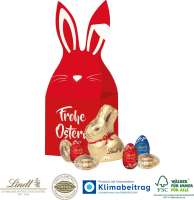 3D Präsent „Häschen“ mit Lindt Eier und Goldhase