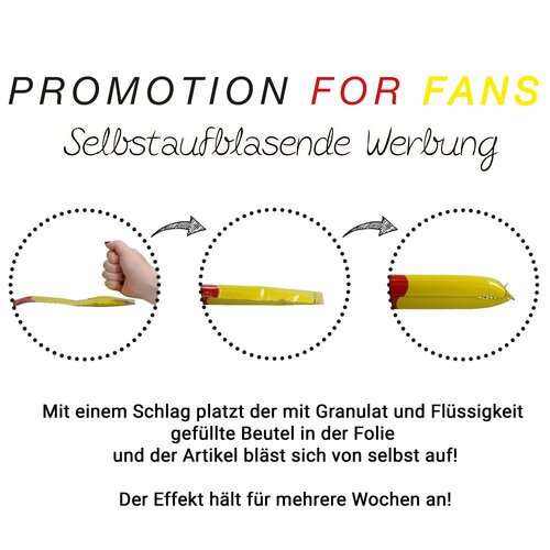 Luftballon, selbstaufblasend "Soccer" Deutschland, klein