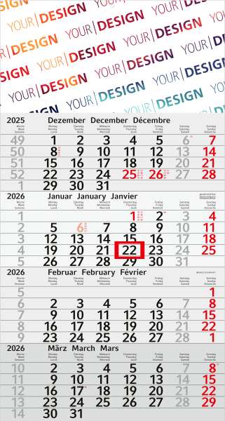 Wandkalender Budget 4 Recycling