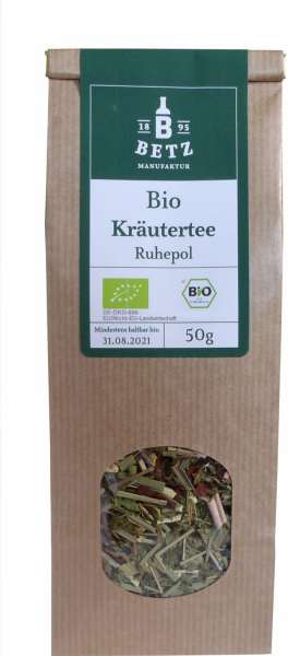 Bio Ruhepol-Tee 50 g Kräutertee mit Blutorangen-Öl