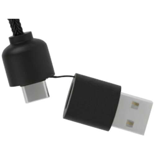 SCX.design C37 40W 5-in-1 rPET Ladekabel in rundem Bambusgehäuse mit Leuchtlogo