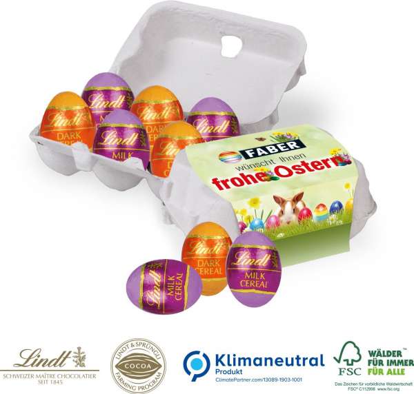 Schoko-Eier 6er-Set Lindt Cerealien-Eier