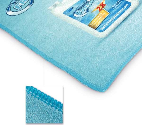 Universal-Microfasertuch 30x30 cm, All-Inclusive-Paket, mit individueller Einlegekarte