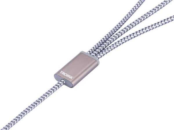 TROIKA Ladekabel TROIKA DREIZACK