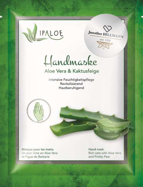 Handmaske &quot;Aloe Vera &amp; Kaktusfeige&quot; - Standardmotiv inkl. 4c-Etikett