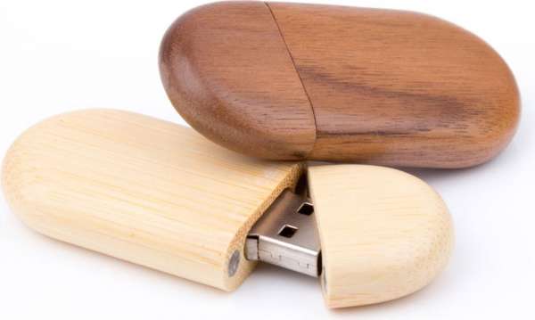 USB Stick Holz Oval