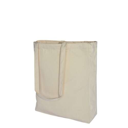 Baumwolltasche mit langen Griffen - 340 g/m² - 38 x 42 x 10 cm