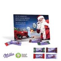 Tisch-Adventskalender mit Milka Schokolade