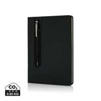 Vorschau: Basic Hardcover PU A5 Notizbuch mit Stylus-Stift Vorschau: Basic Hardcover PU A5 Notizbuch mit Stylus-Stift