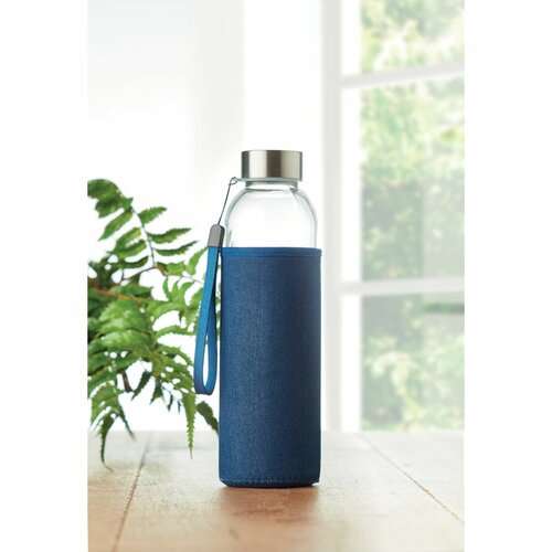 UTAH DENIM Trinkflasche Glas 500ml
