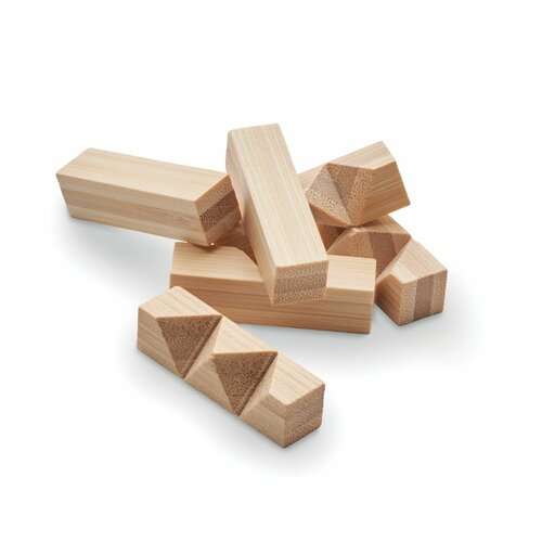 CUBENATS Holzpuzzle/Gehirnjogging Bambus