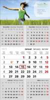 5-Monats-Wandkalender Top Five, 3-sprachig