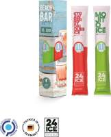 Mocktail Ice Werbeverpackung aus weißem Karton 2 x Mojito + 1 x Daiquiry