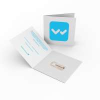 Biologisch abbaubare Webcam Cover in individueller Klappkarte T10