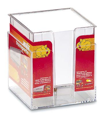 Doppelwandige Zettelbox