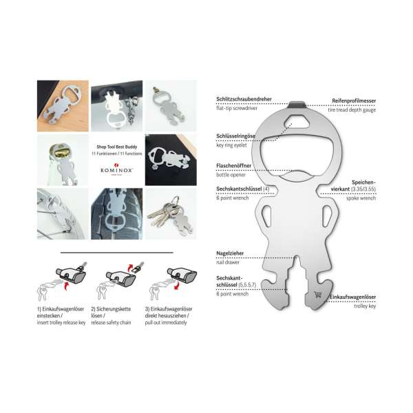 ROMINOX® Shop Tool Best Buddy - 11 Funktionen