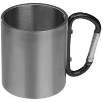 Tasse aus Metall mit Karabinerhaken